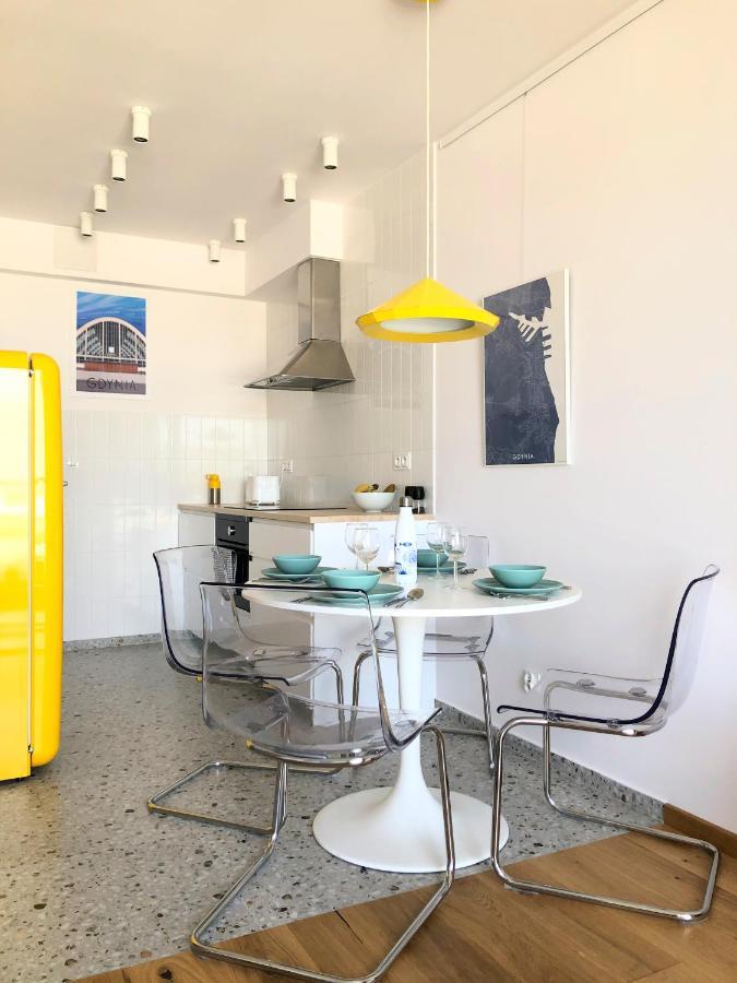 Ferienwohnung Tlusta Mewa Sea View Gdynia Exterior foto